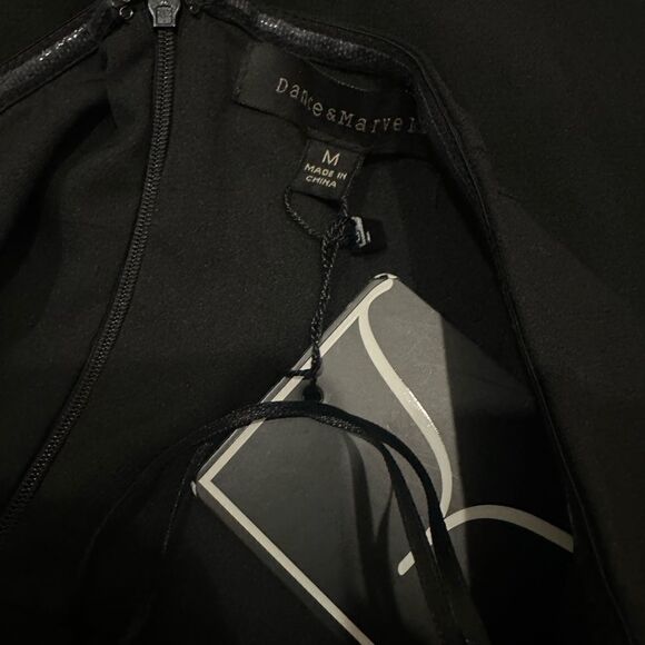 Dance & Marvel Black Strapless Jumpsuit Medium NWT - Picture 3 of 3